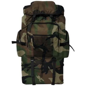Plecak XXL w wojskowym stylu, 100 L, moro