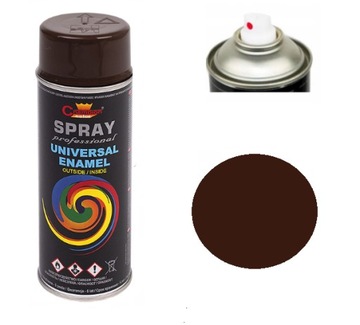 CHAMPION SPRAY UNIWERSALNY FARBA BRĄZ RAL8016 400ml