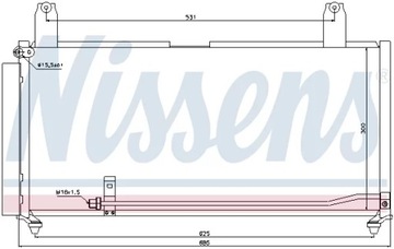 CHLADIČ KLIMA SUZUKI LIANA 1.3-1.6 02- NISSENS