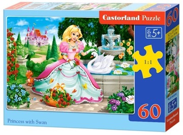 PUZZLE 60 EL KSIĘŻNICZKA Z ŁĄBĘDZIEM CASTORLAND