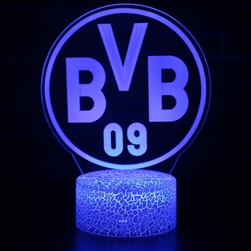 3D НОЧНИК 16 LED + ПУЛЬТ - ФУТБОЛ #410