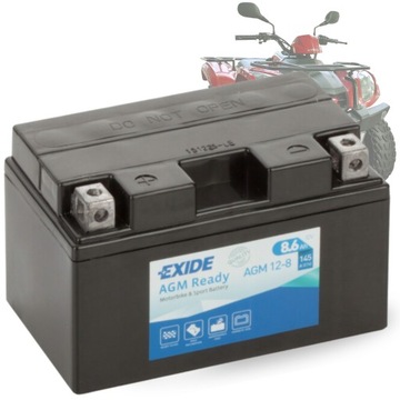 Akumulator 12V 8,6Ah AGM12-8 EXIDE AGM Ready Akumulator MOCNY WYDAJNY