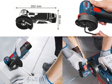 Угловая шлифовальная машина BOSCH GWS 12V-76 76 мм 12 В 3,0 Ач