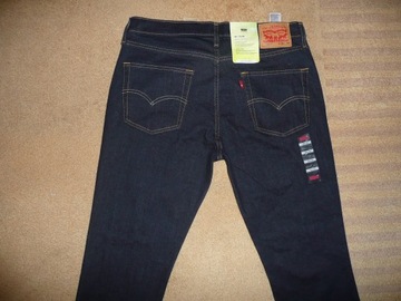 NOWE spodnie dżinsy LEVIS 511 W36/L32=48/110cm jeansy