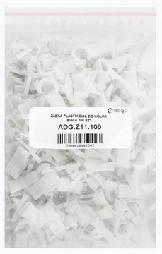 ЛЯГУШКИ ПЛАСТИКОВАЯ ЛЯГУШКА ДЛЯ КОЛЕСА БЕЛАЯ 100 ШТ.