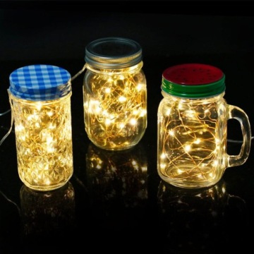 ПРОВОДНЫЕ ЛАМПЫ 20 LED + ТЁПЛЫЙ БЕЛЫЙ БАТАРЕИ 10 метров Световая цепь