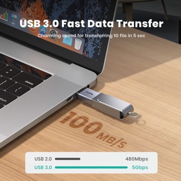 Переходник USB Type-C «папа» на USB3.0 «мама» OTG TOPK