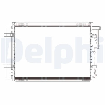 DELPHI CF20303 KONDENZÁTOR KLIMATIZACE