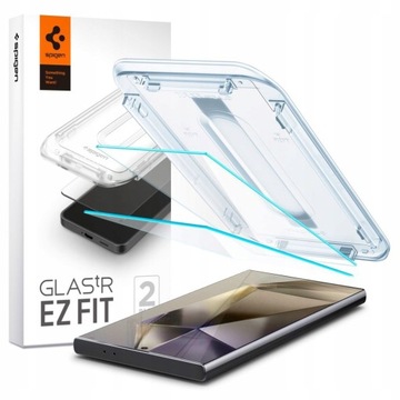 SPIGEN GLAS.TR - SZKŁO HARTOWANE DO ETUI NA GALAXY S24 ULTRA - APLIKATOR