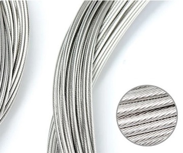 Трос переключения передач Велосипедный трос 2000 мм — цинк и сталь — 1,2 мм x 1,95 м