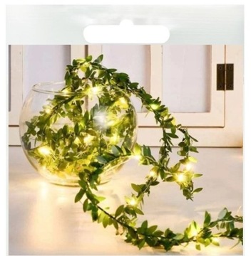 BUKSZPAN LED girlanda z liści na druciku Komunia