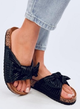 Klapki korkowe MOSS BLACK 38