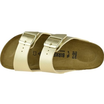 Złoty Skóra ekologiczna Buty Birkenstock r.39