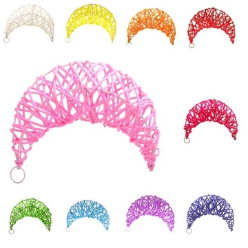 18 см тростниковое украшение из ротанга, рождественские свадебные украшения, полумесяц, белый цвет