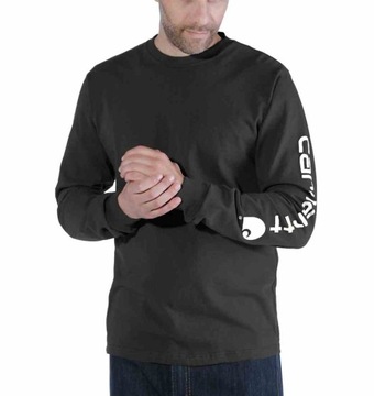 Koszulka Carhartt Logo Long Sleeve Black