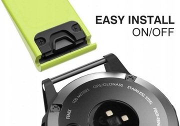 LIMONKOWY Pasek Garmin FENIX 5X PLUS QuickFit