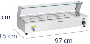 Вентилятор с крышкой 3 x GN 1/2 ROYAL CATERING RCBM-3