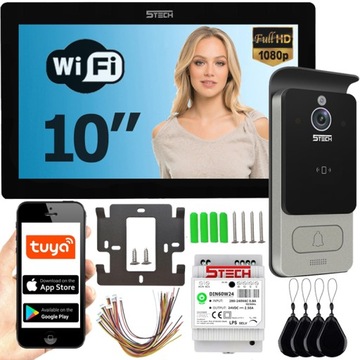 Wideodomofon CYFROWY 5TECH TWIN Wi-Fi Virgo 10