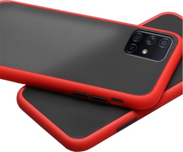 ETUI MATOWE RAMKA DO SAMSUNG M31S CASE + SZKŁO