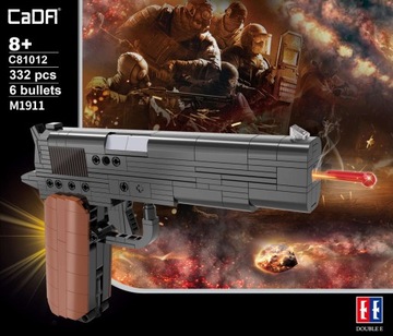 CADA BLOCKS ОРУЖИЕ СТРЕЛКОВОЕ РУЖЬЕ БОЕПРИПАСЫ M1911 РЕПЛИКА 332 EL.
