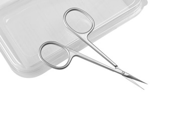 Профессиональные ножницы для ногтей и кутикулы, хирургические щипцы, серебристая сталь.