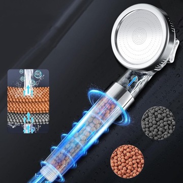 ДУШЕВАЯ ВЕРХНЯЯ С ФИЛЬТРОМ, ЭКОНОМЯЩИМ ВОДУ, РУЧНОЙ ДУШ, 3 РЕЖИМА