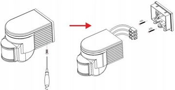 НАСТЕННЫЙ СУМЕРКИ PIR ДАТЧИК ДВИЖЕНИЯ НАРУЖНЫЙ СВЕТОДИОДНЫЙ ДАТЧИК НАВЕРХНЕГО МОНТАЖА