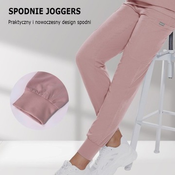 KOMPLET MEDYCZNY SCRUB UNIFORM MUNDUREK DAMSKI CZARNY ROZMIAR S