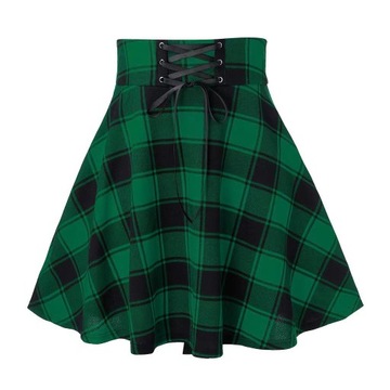 ELEGANCKA SPÓDNICZKA SPÓDNICA DAMSKA W KRATĘ,XXL