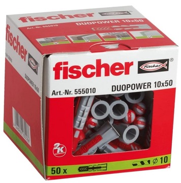 Kołki FISCHER DUOPOWER kołek koszulka 10x50 50 szt
