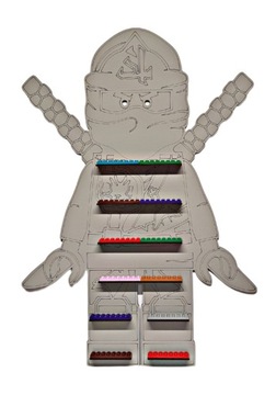Półka XL ninjago szara klocki 52cm ludziki figurki lego figurki EKSPOZYTOR