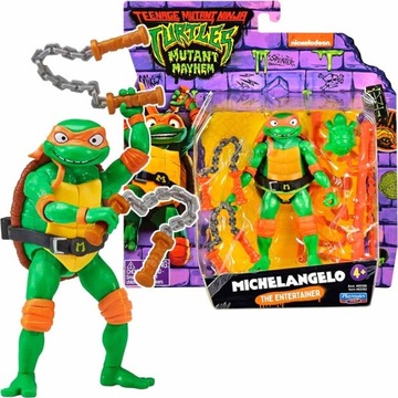 WOJOWNICZE ŻÓŁWIE NINJA Figurka 11cm MICHELANGELO