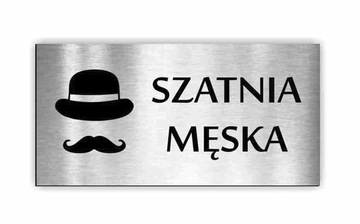 TABLICZKA na drzwi SZATNIA toaleta WC 20x10 cm