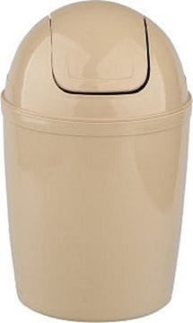 Kosz uchylny mini beż 1,6 L na biurko do łazienki