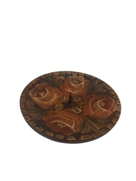 Świecznik drewniany ozdobny