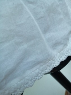 Biała letnia tunika długa mini sukienka M boho 38