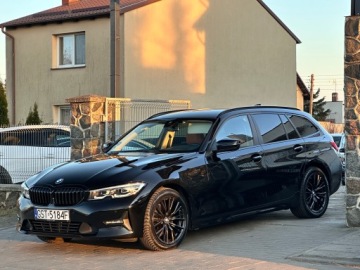 BMW Seria 3 G20-G21 Touring 2.0 320d 190KM 2021 BMW 3er G21 190 KM Automat SportLine Shadow Line / Virtual / BEZWYPADKOWY, zdjęcie 22