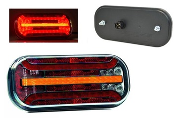 Lampa tylna LED do przyczepki przyczepy lawety busa FT-230 lewa gniazdo