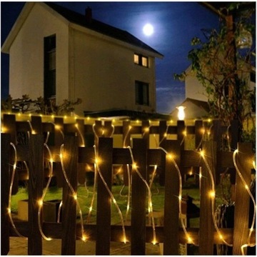 СВЕТОДИОДНЫЙ ШЛАНГ 100 СВЕТОДИОДНЫХ ЕЛОЧНЫХ ОГНИ ПУЛЬТ USB 12M