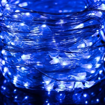 100LED МИКРО ЛАМПЫ С СИНИМ ПРОВОДОМ