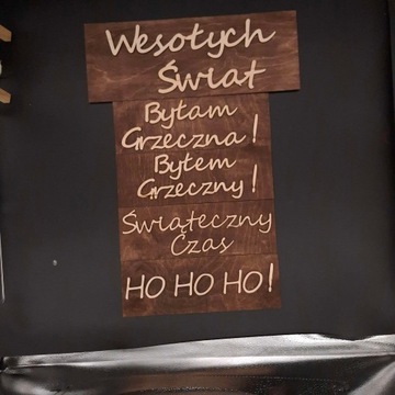 ZESTAW TABLICZEK DO ZDJĘĆ WESOŁYCH ŚWIĄT REKWIZYT DO SESJI ŚWIĄTECZNEJ 5x