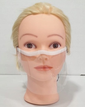 Мини-прозрачная маска с 1 резинкой.