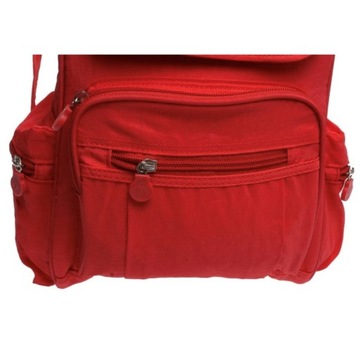 Красный женский текстильный рюкзак Or@mi