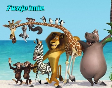 Puzzle Madagaskar 192el + imię Gratis RÓŻNE WZORY!