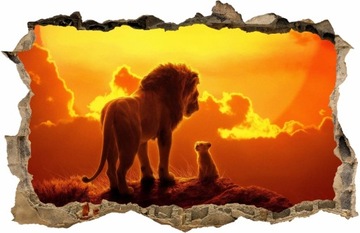 Lion King Król Lew Naklejka na ścianę 60x39 #110
