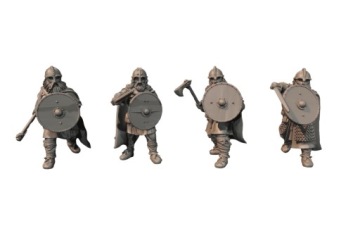 Hengstland Warriors With Hand Weapons - 4 Pozy