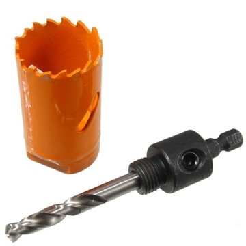 Zestaw - Otwornica bi-metalowa śr. 30 mm + adaptr