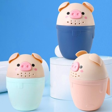 Прекрасная чашка для ополаскивания шампуня Baby Shower. Зеленые ложки.