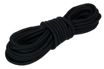 Черная полипропиленовая веревка 12 мм 10 м