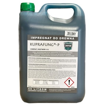 KUPRAFUNG-P impregnat do drewna zielony 1:13 = 65L